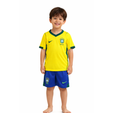 Conjunto Infantil Brasil Futebol Dry – Camisa + Short