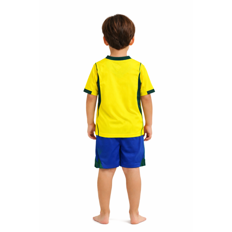 Conjunto Infantil Brasil Futebol Dry – Camisa + Short