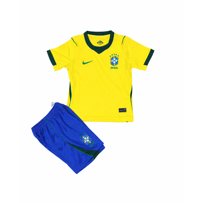 Conjunto Infantil Brasil Futebol Dry – Camisa + Short